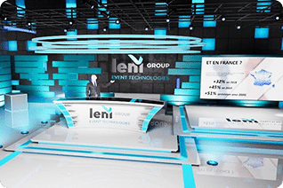 diffusion en direct - studio effet 3d