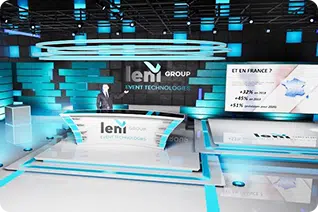 diffusion en direct - studio effet 3d