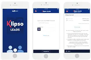 Contrôle d'accès - Klipso Leads app