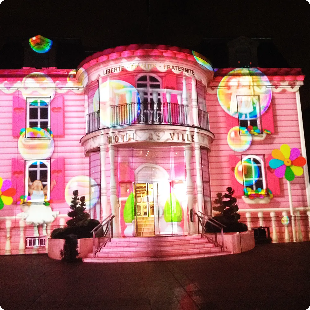 Mapping vidéo - L’hôtel de ville d’Enghien les bains